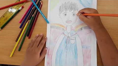 Mỹ thuật lớp 5/ chủ đề 1/vẽ chân dung tự họa p2/Ngọc NguyễnTV/mỹ thuật Đan Mạch/mỹ thuật  cánh diều.