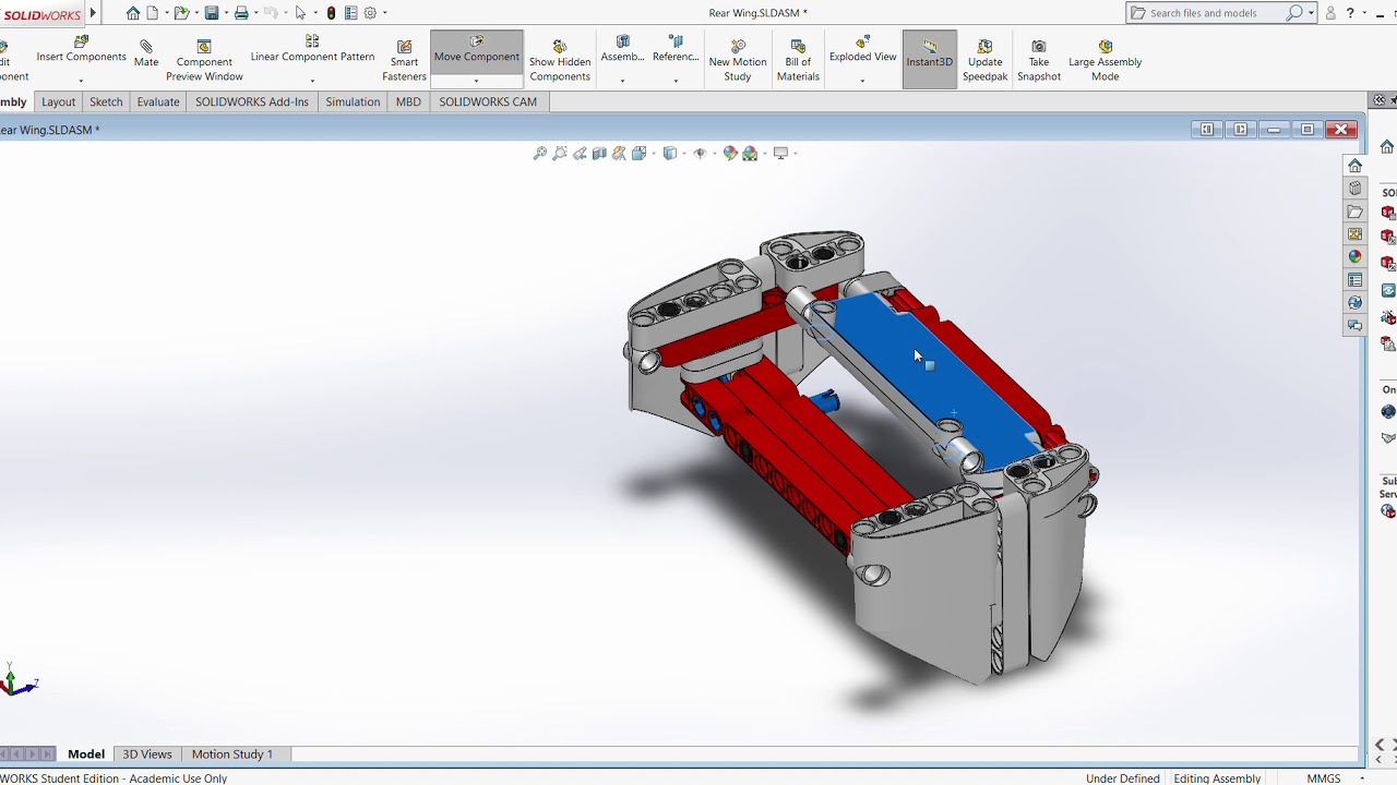 Formula 1 Car Rear Wing in SOLIDWORKS - YouTube