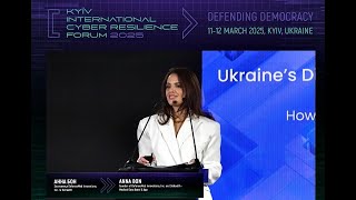 Anna Bon. Kyiv International Cyber Resilience Forum 2025