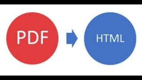 How to convert multiple pdf to html file