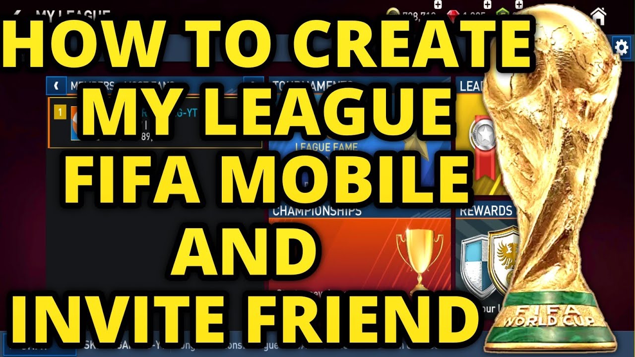 How to create league fifa mobile and invite friend | Fifa mobile hindi