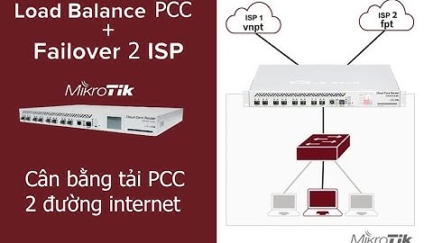 Mikrotik Load Balance PCC 2 WAN - Cân bằng tải 2 đường internet