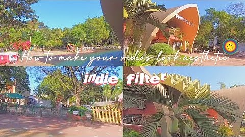 How to make your videos look aesthetic - indie filter | how to add indie filter