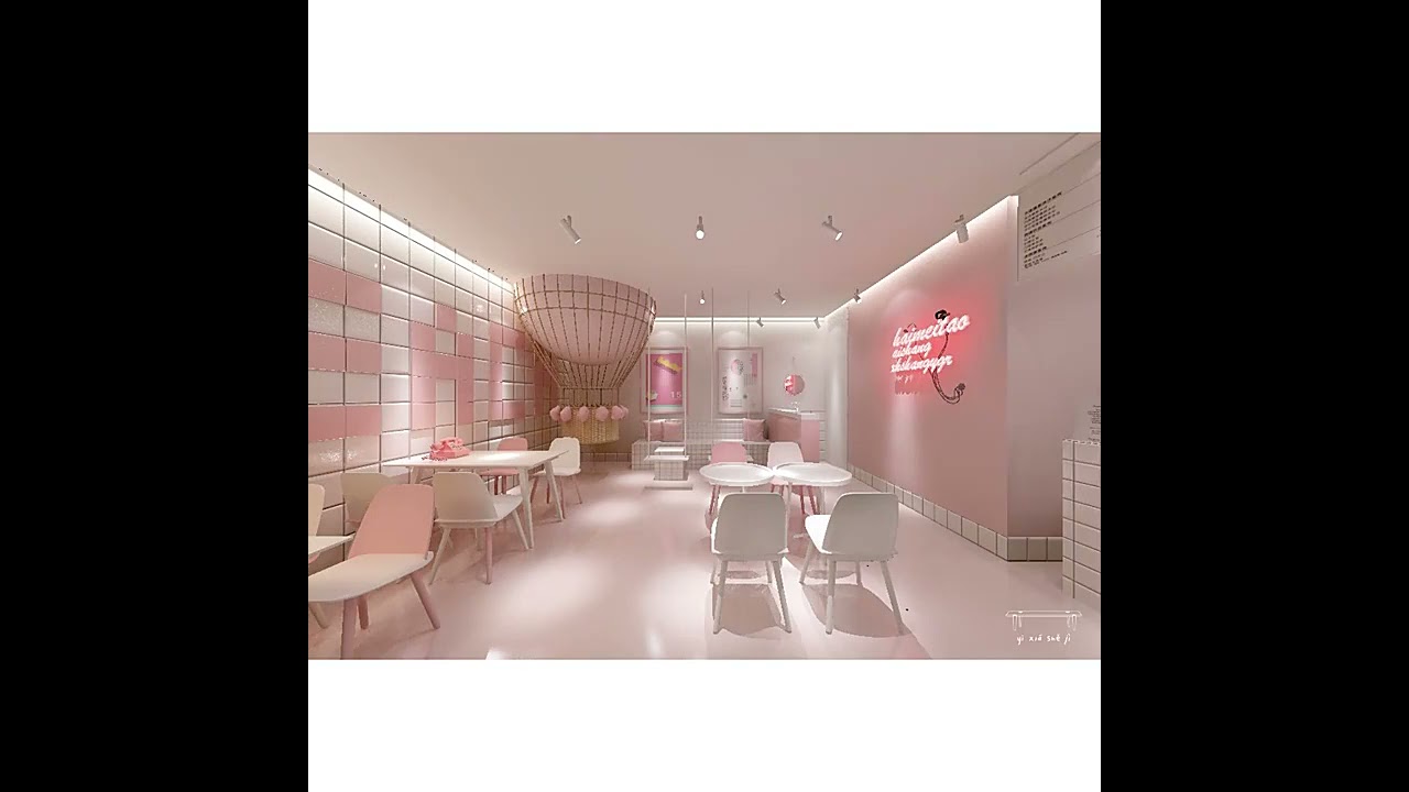Milk Tea Shop Cake Dessert Shop Nail Salon Commercial Renovation Design Interior Design