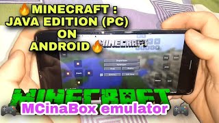 MINECRAFT JAVA EDITION ( PC )on my Moto One Action using MCinaBox emulator