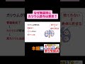 無尿時にカリウム投与が禁忌な理由　#腎不全 #慢性腎臓病 #看護師国家試験