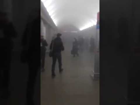 Появилось видео с места взрыва в Петербурге