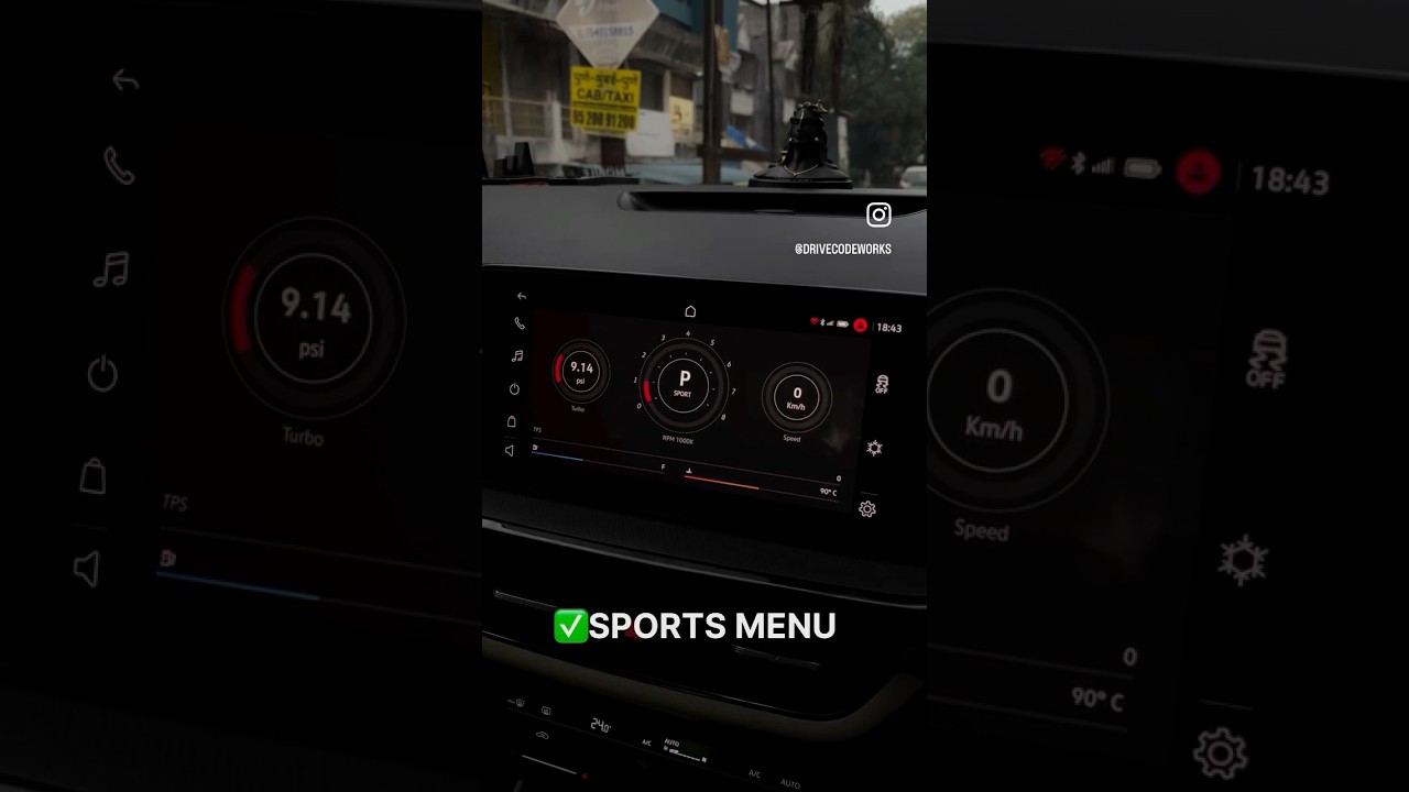 Skoda Slavia with 30+ hidden features enabled 🔥