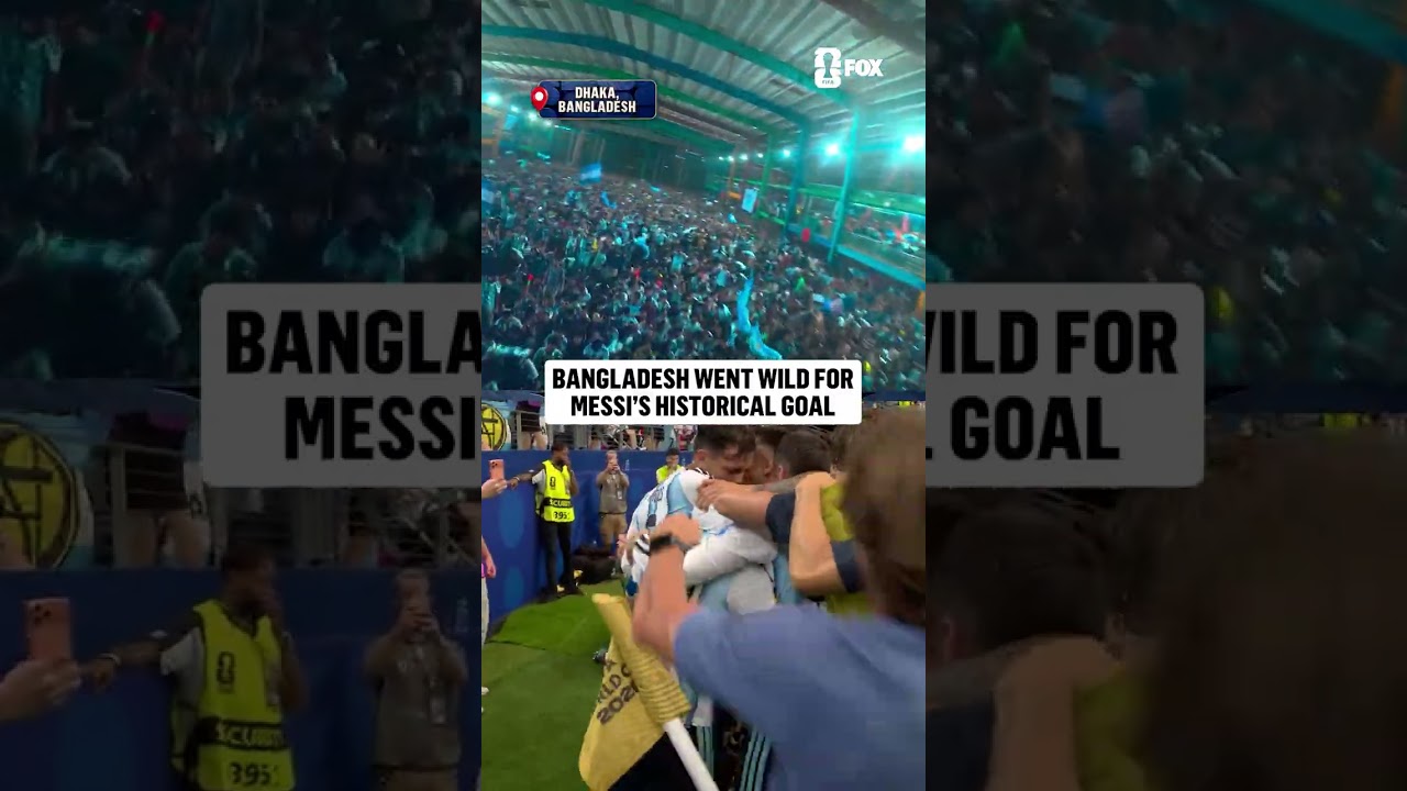 This drone shot of Bangladesh celebrating Messi's historic goal is unreal 🤯