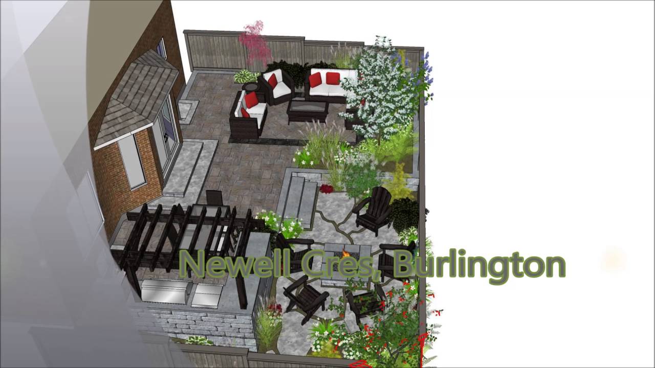 Landscape Designs & Renderings (Newell Cres, Walkthrough) YouTube