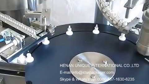 Eye Drop bottle Plugging with Screw Capping Machine