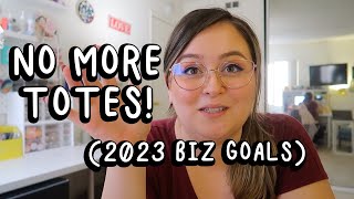 &quot;No More Tote Bags&quot; + Small Business Goals for 2023 Creative &amp; Caffeinated Small Business Vlog 008