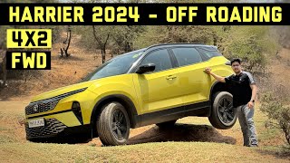 Tata Harrier 2024 Off Roading Test: FWD की Power 👌 - Better Than Fortuner 4x2 !!