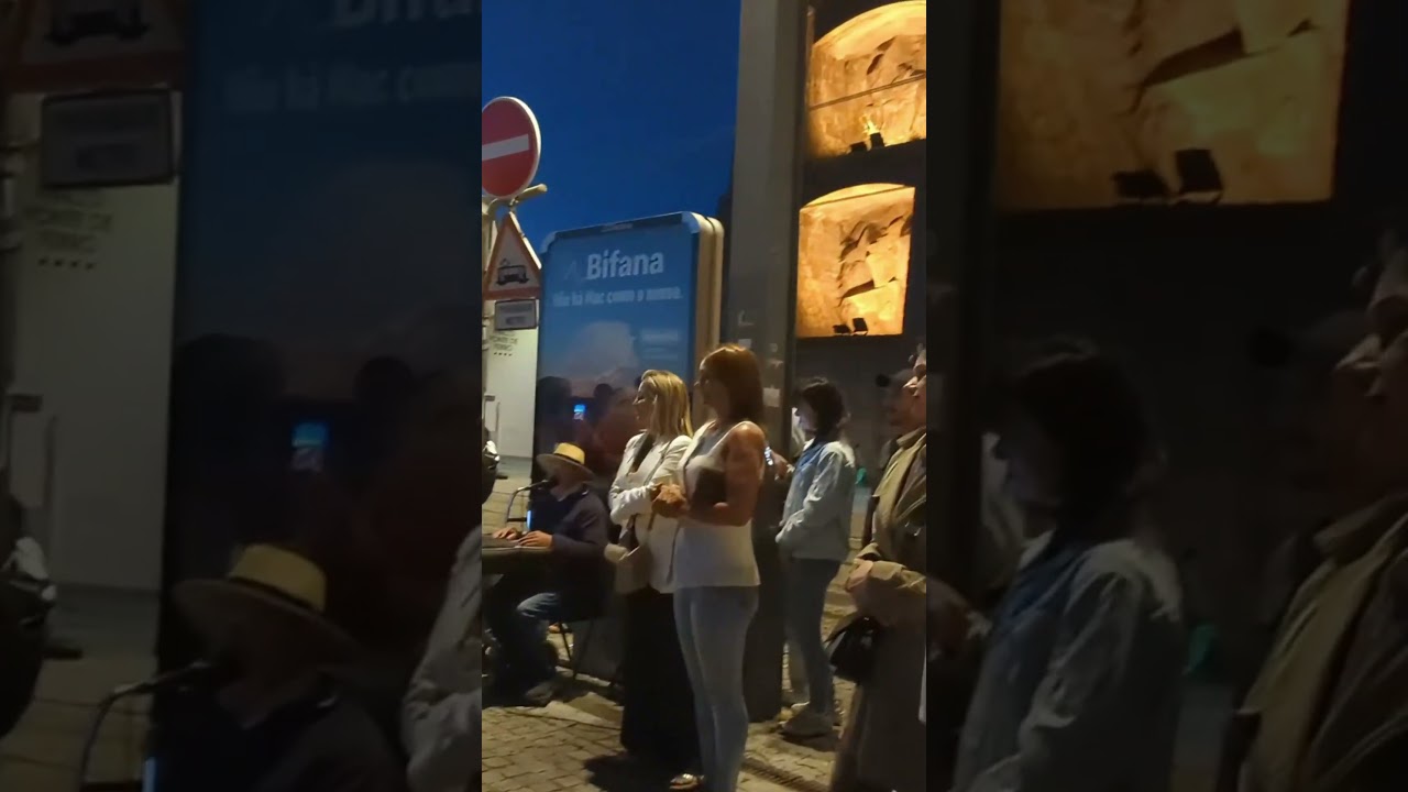 A Cool Street Performer Creating a Hot Vibe