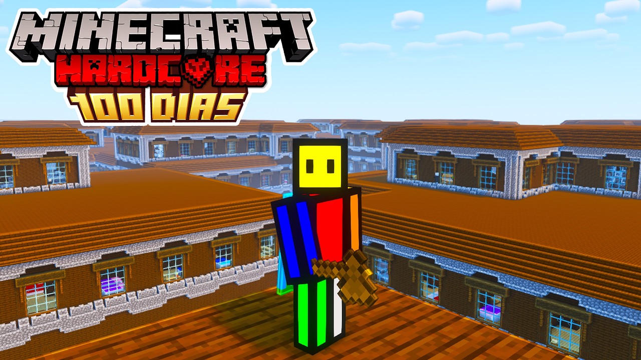 Sobreviví 100 Días en un Mundo de MANSIONES INFINITAS en Minecraft Hardcore