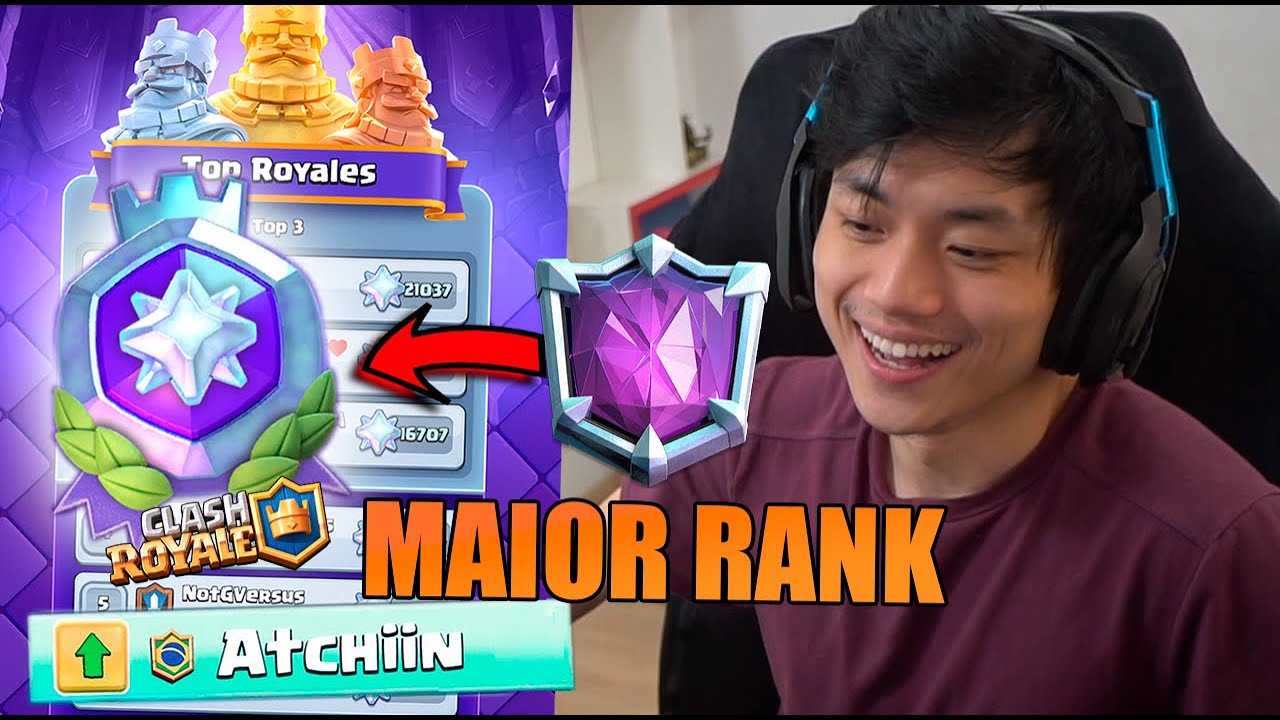 JÁ CHEGUEI NO NOVO MAIOR RANK DO CLASH ROYALE 2 EM 3 DIAS!! - YouTube