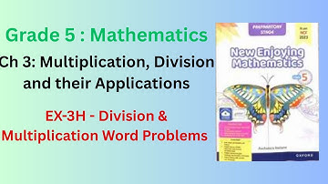 Class 5 Math| New Enjoying Mathematics |Ch -3| EX- 3H