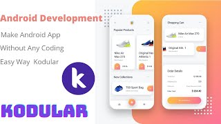 How to create Android Application without coding using Kodular