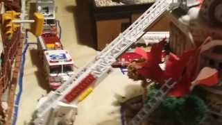 LIONEL TRAIN LAYOUT FIRE SECOND ALARM 2/8/14