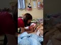 転がる娘と語りかけてる私ｗ