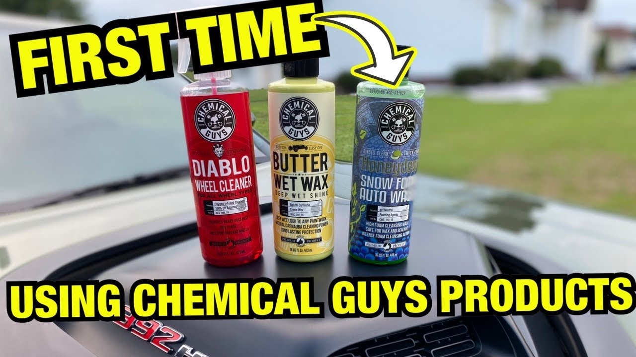 FIRST TIME using CHEMICAL GUYS PRODUCTS YouTube