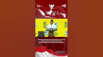 Presiden Prabowo: Demokrasi Minimal Ongkos Politik Agar Politik Tidak Ditentukan Orang-Orang Berduit