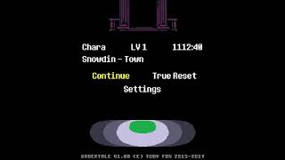 Undertale Menu Theme Post Pacifist