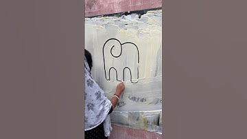Draw an elephant 🐘 using nn #art #shorts