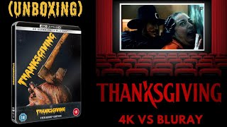 Thanksgiving 4K Bluray Collectors Edition Steelbook Unboxing & 4K Comparisons. 4K Vs Bluray