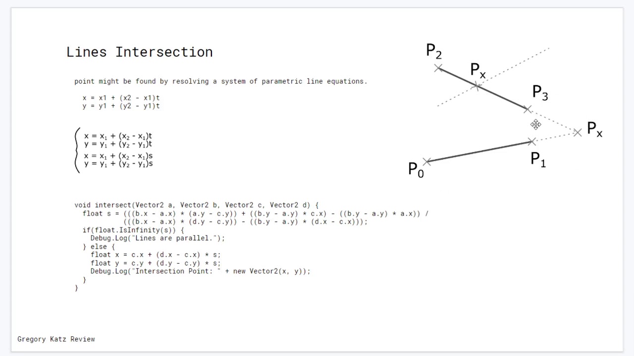 Lines Intersection - YouTube