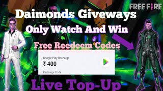 Free Fire Live Chrono Giveway New Top Up Giveway