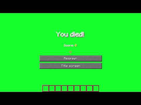 minecraft-you-died-green-screen