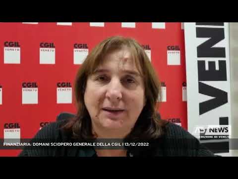 FINANZIARIA: DOMANI SCIOPERO GENERALE DELLA CGIL | 13/12/2022