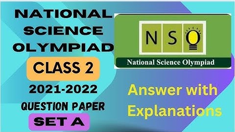 #FavFive | SOF NSO Class 2 Question Paper 2021-2022 Set A | National Science Olympiad | #Olympiad