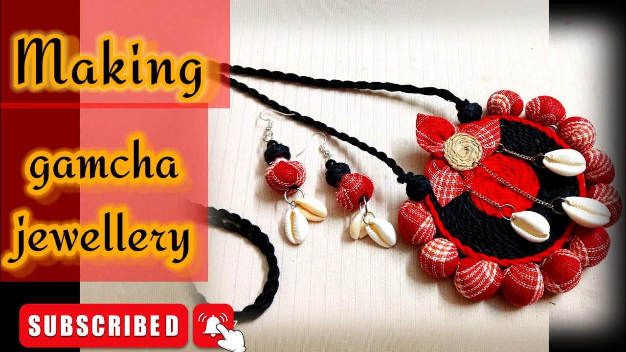 গামছা দিয়ে তৈরি জুয়েলারি ||কিভাবে গামছা জুয়েলারি তৈরি করতে হয়Hand made jewellery making.