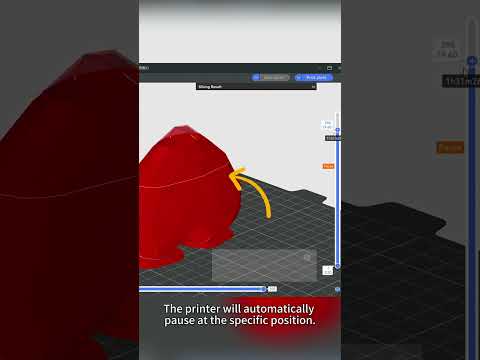 Quick Tutorial💡Want to hide something inside your 3D print? Pause & place it in seconds.🌟