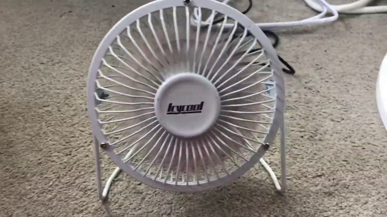 Unboxing this Icycool 4" usb fan in white