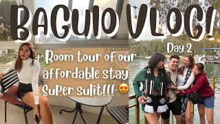 BAGUIO Affordable stay! (Room tour, Burnham Park, Session Rd, Baguio night market, Cafe Ruins)