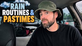 Leben im Auto: Regen, Routinen & Zeitvertreib 🌧️ 🚙