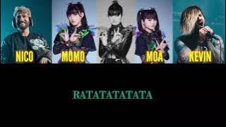 Babymetal x Electric Callboy RATATATA [Color coded lyrics Romaji, Japanese and English Translation]