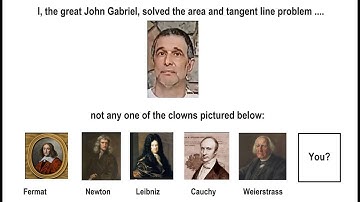 I, the GREAT John Gabriel, solved the "tangent line and area problem", no else did.