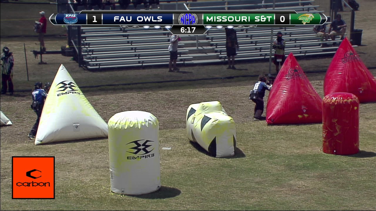 2017 College Paintball Prelims FAU Owls vs Missouri S&T YouTube