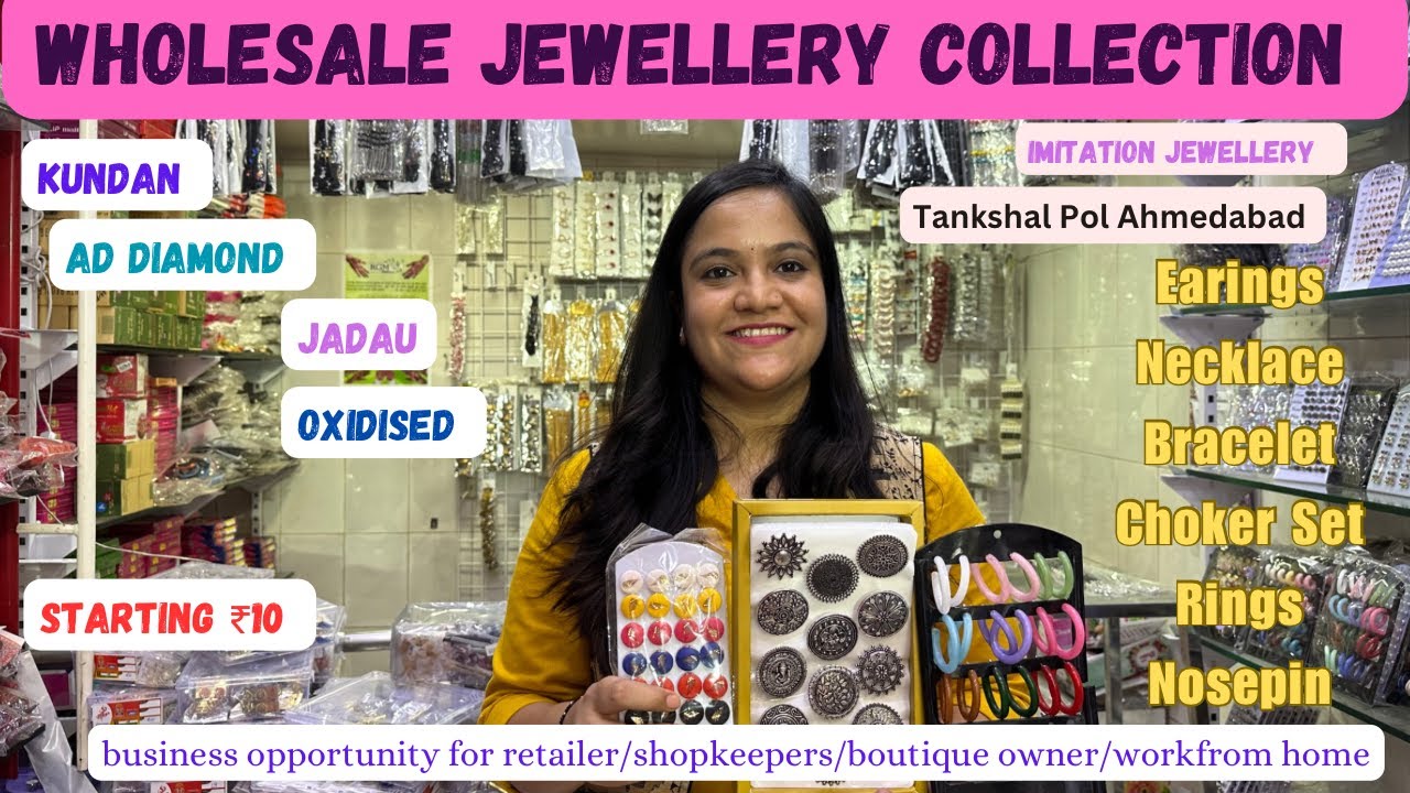 Artificial Jewellery Wholesale Market | Vlog - 95 | Kundan, AD, Bridal Jewellery  | Tankshal Road |