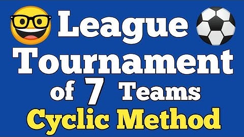 Draw a League tournament of 7 teams on the basis of league tournament using Cyclic method | 7 teams
