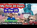 First 30 Days in the US // New Immigrant // Things you need to do //  Migrating to US