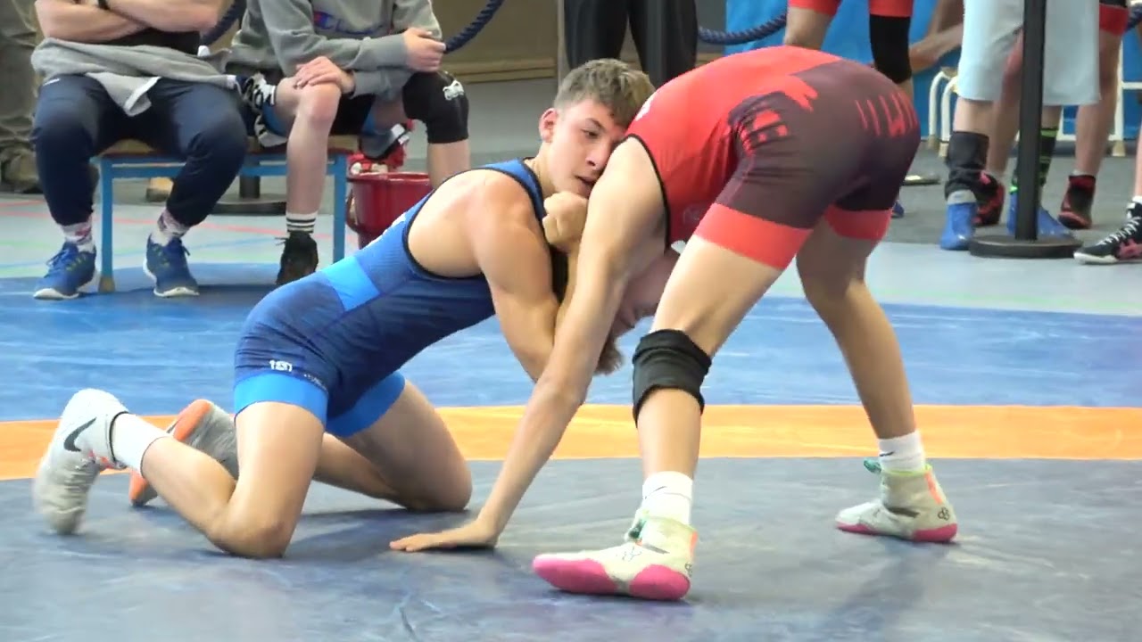 Wrestling / Ringen Brandenburg-Cup 2025, Freestyle, Jug. A (U17), 55kg, Heinrich - Nussbaumer
