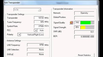 OPENSKY W3a DVB configuration