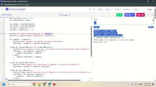 Primeros ejercicios con líneas básicas de programación en cómputo móvil