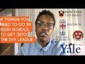 The 4 Things You Need to Do in High School to Get into an Ivy League University