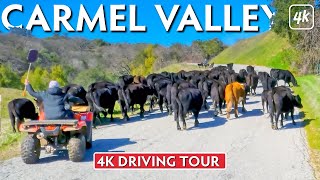 DRIVE the winding ROAD up to CARMEL VALLEY, CALIFORNIA – 4K (Ultra HD) Driving Tour